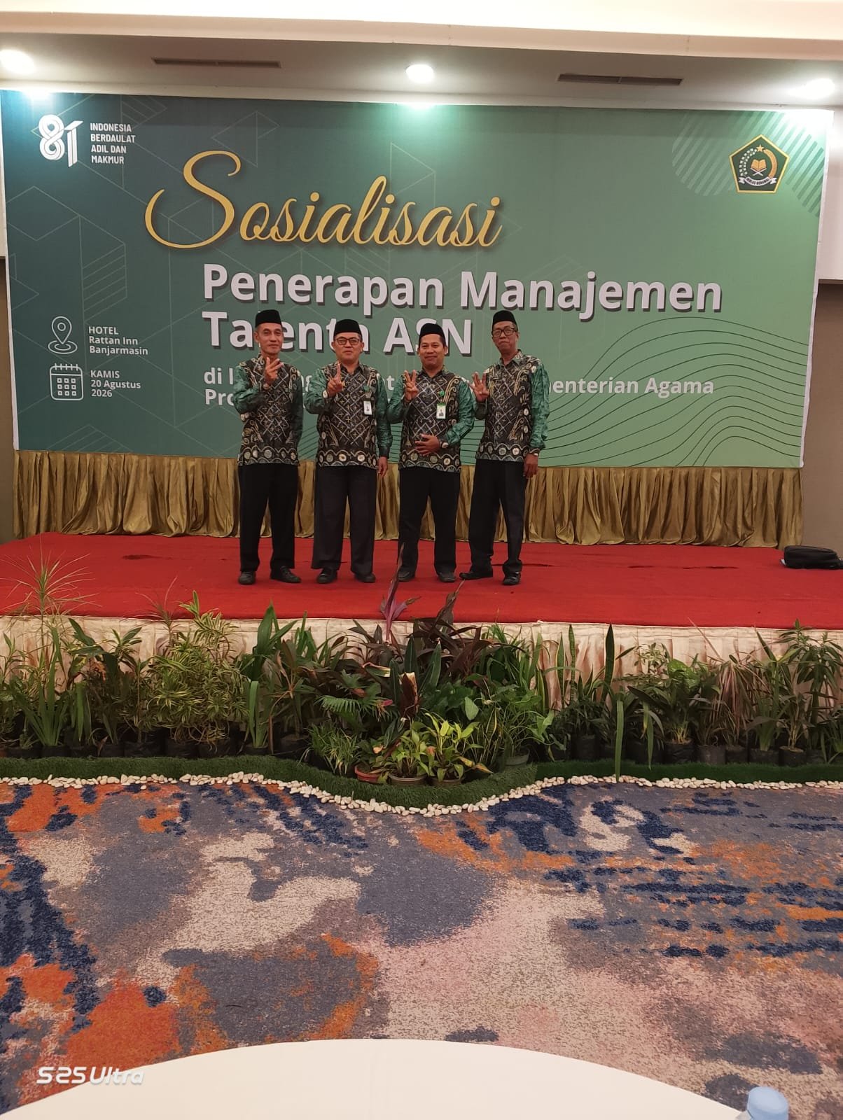 Perkuat Kompetensi ASN, Plt. Kepala MAN 2 HSU Ikuti Sosialisasi Manajemen Talenta ASN di Banjarmasin
